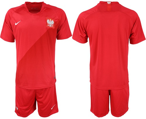 Poland Blank Away Soccer Country Jersey